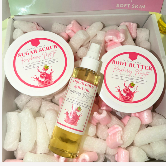 RASPBERRY COCKTAIL SCENTED BODY CARE GIFT SET