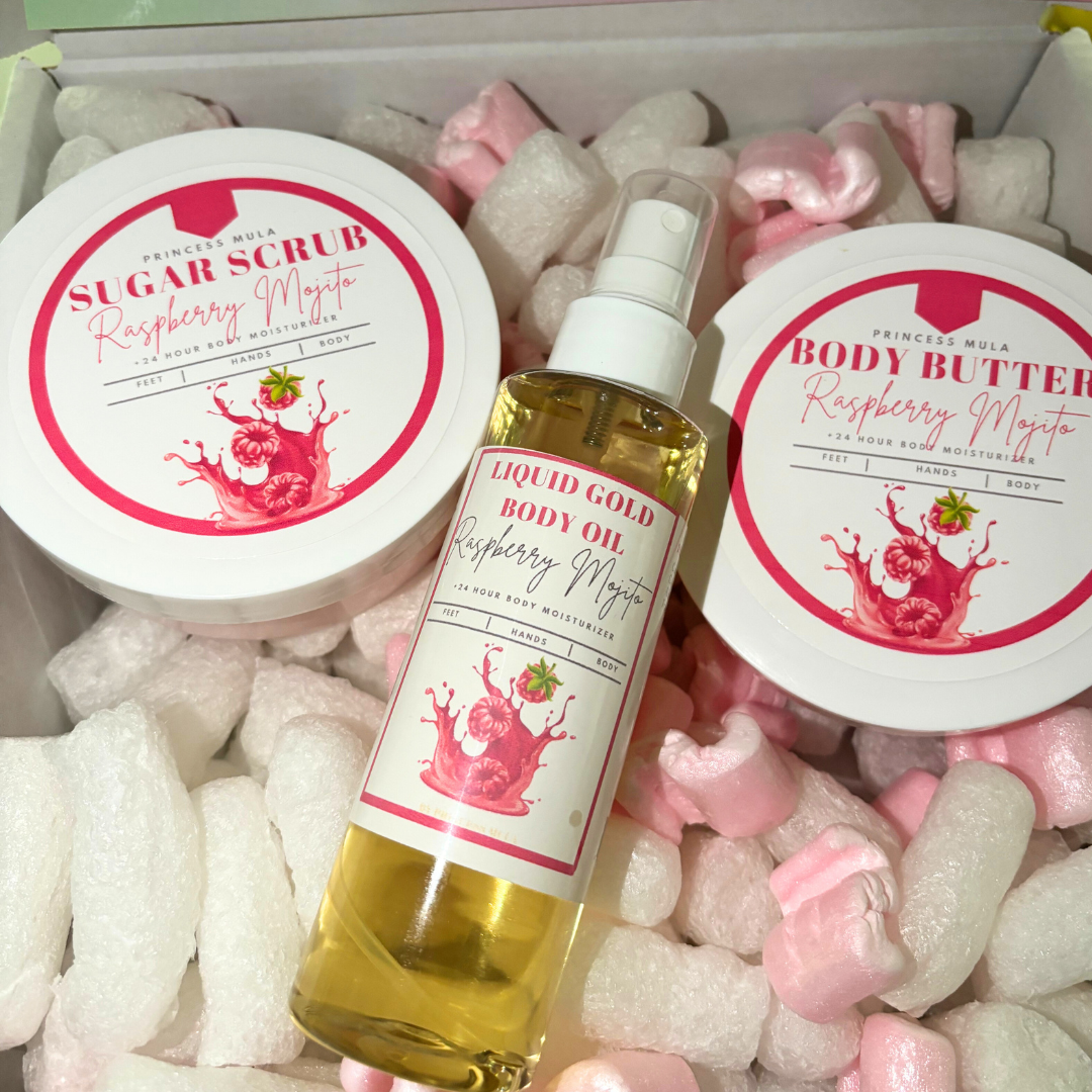 RASPBERRY COCKTAIL SCENTED BODY CARE GIFT SET